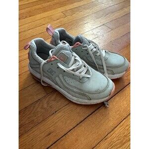 Women’s DC VANDIUM SE Skate Shoes Gray Orange Skateboard Sneakers Size 5